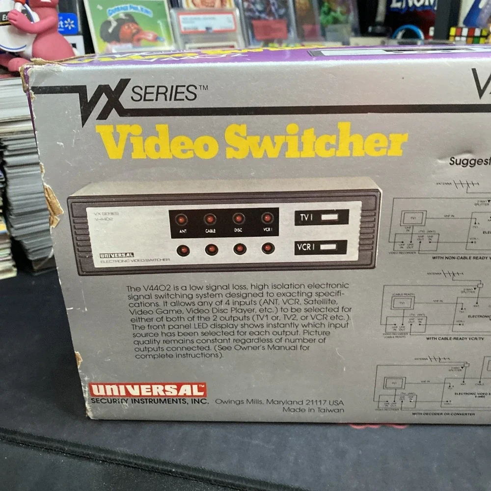 Vintage Universal VX Series Electronic Video Switcher V4402 With Manual Retro C1